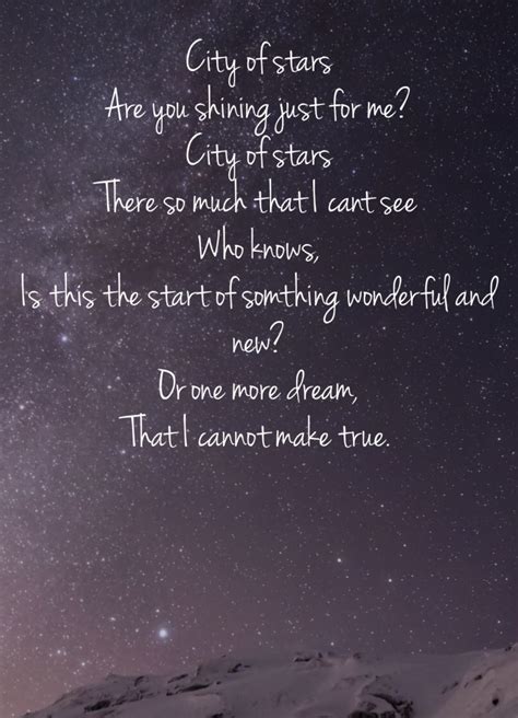 city of stars tekst.
